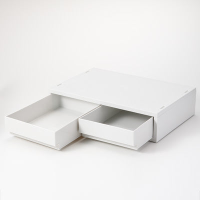 Polypropylene Storage Case Wide Extra Shallow 2 Drawers