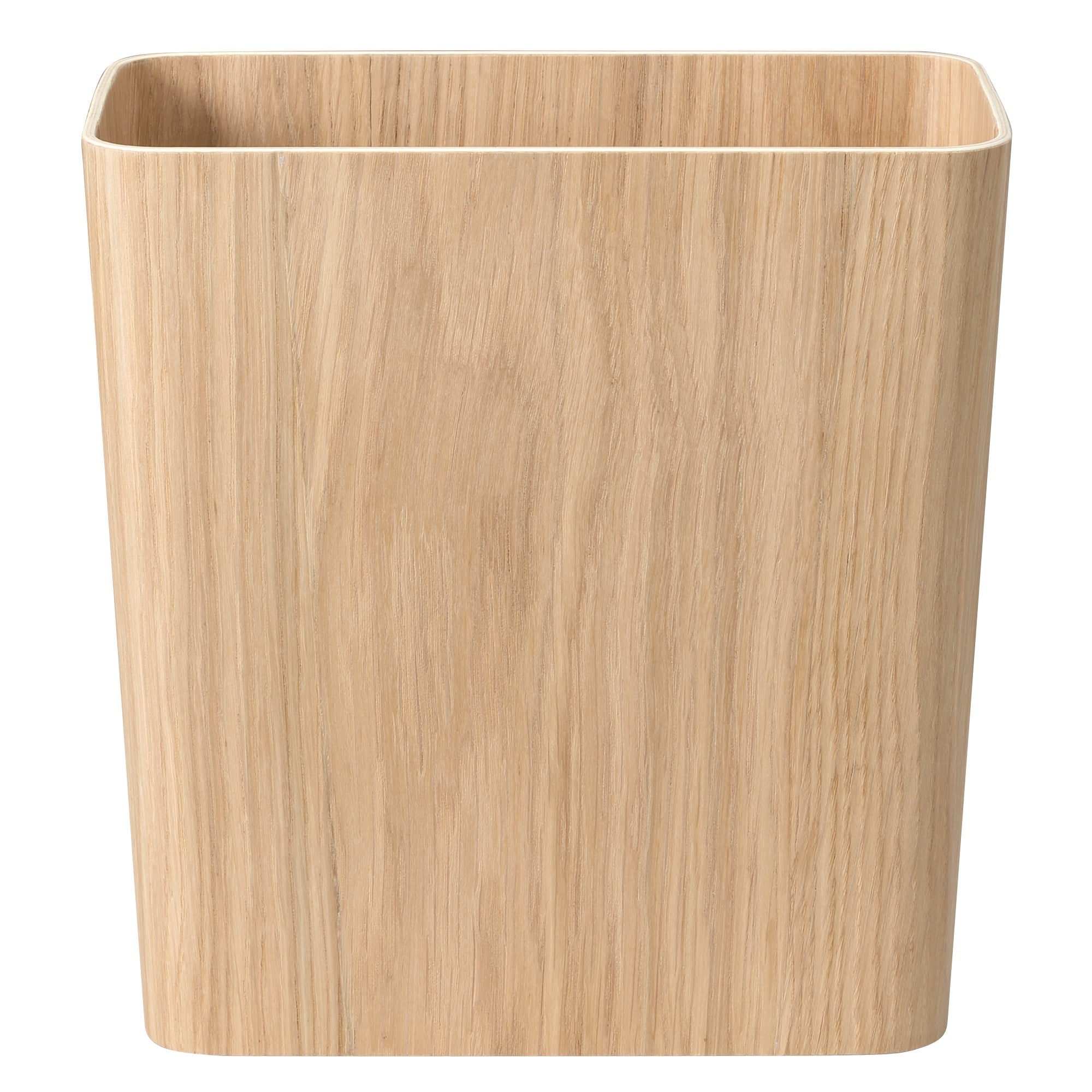 Oak Dust Bin with Wire Frame - No Lid