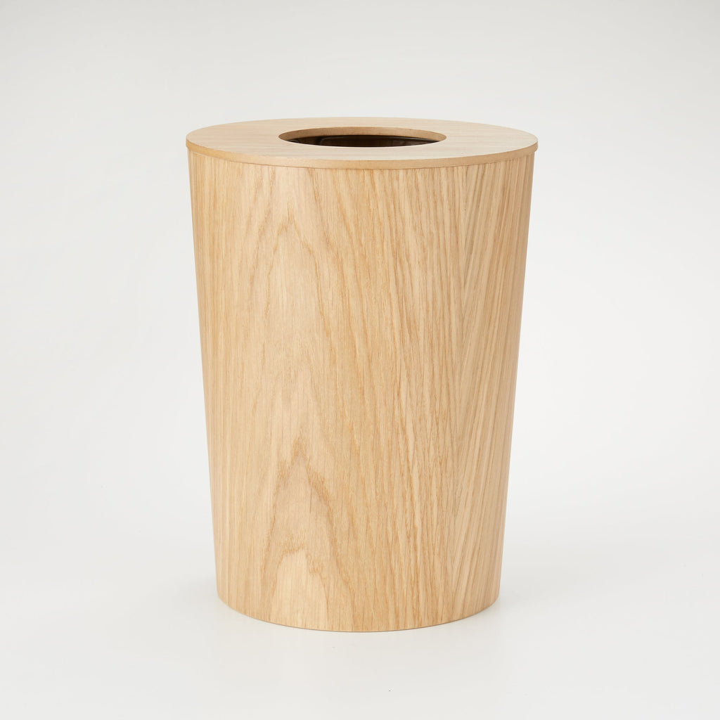 Oak Dust Bin with Wire Frame - No Lid