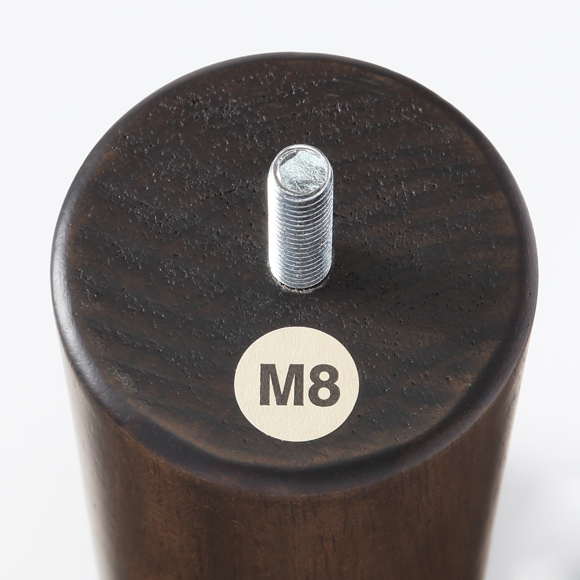 M8 Wooden Legs for Bed & Sofa - 4.7 Inch - Brown