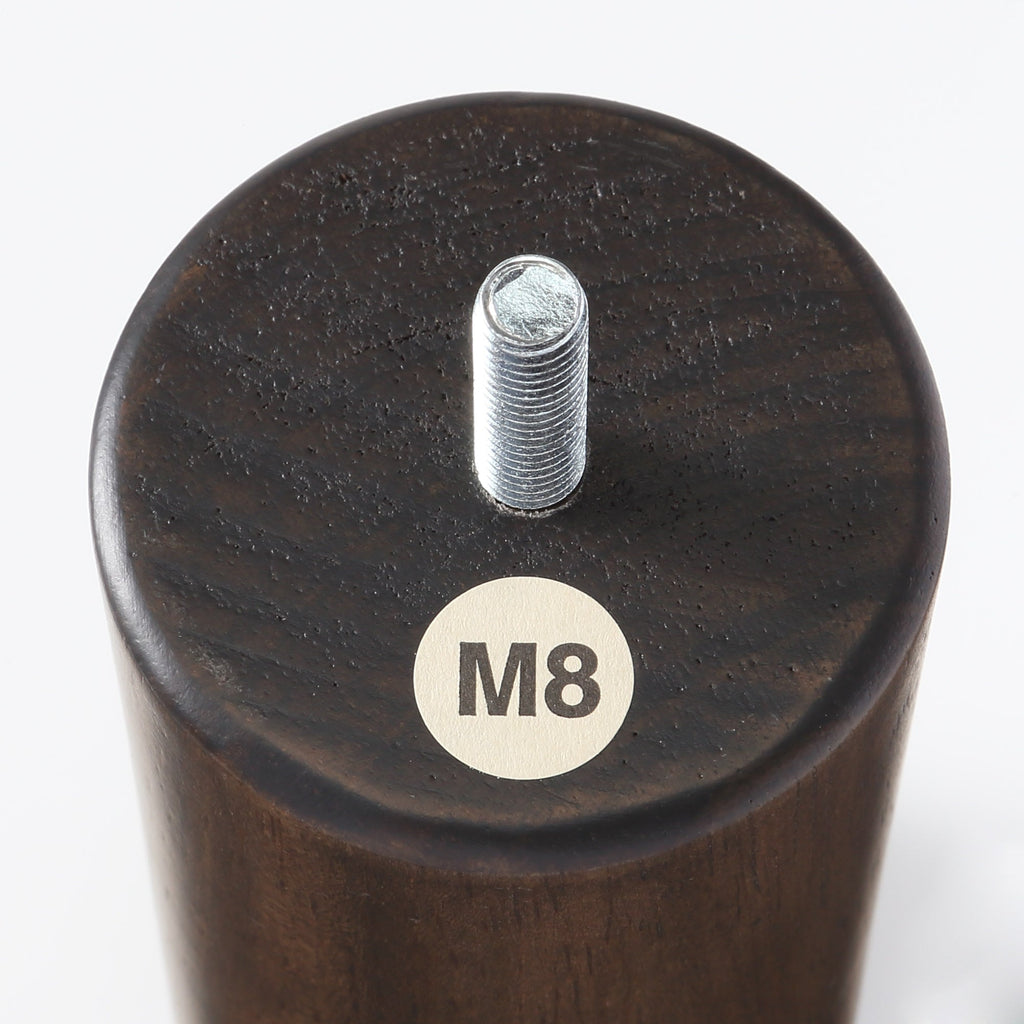 M8 Wooden Legs for Bed & Sofa - 7.9 Inch - Brown