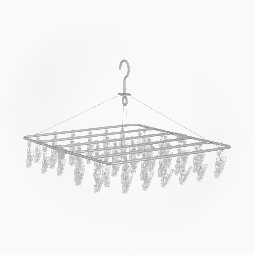 Aluminum Square Hanger with Pegs M 49x45cm