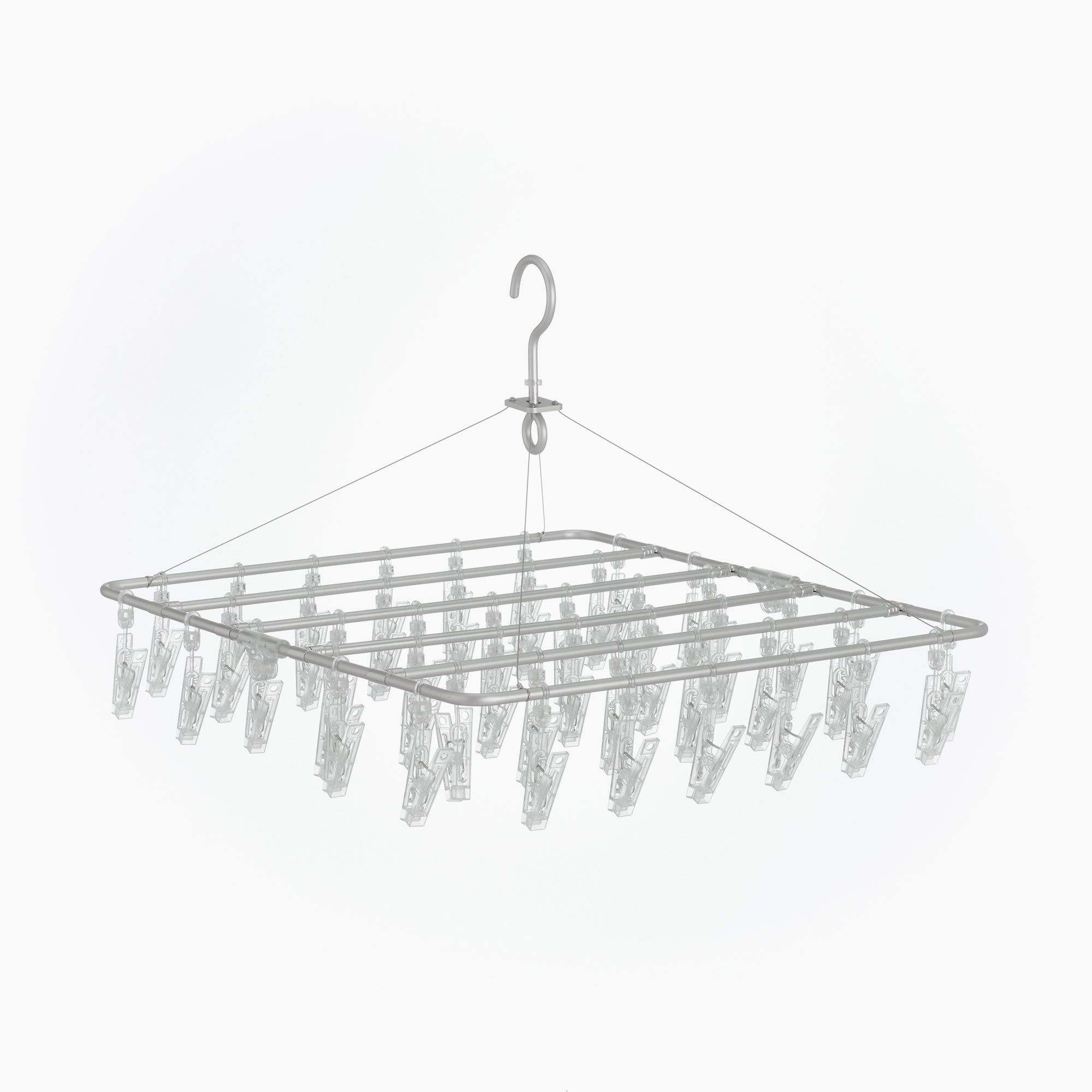 Aluminum Square Hanger with Pegs M 49x45cm