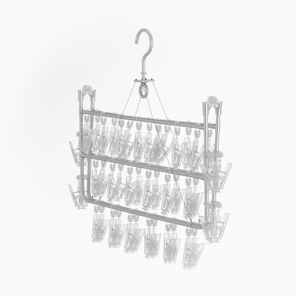Aluminum Square Hanger with Pegs M 49x45cm