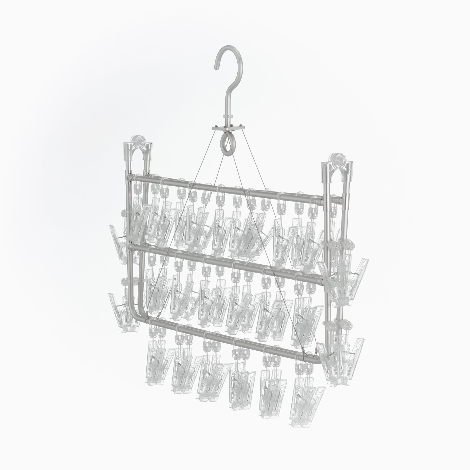 Aluminum Square Hanger with Pegs M 49x45cm