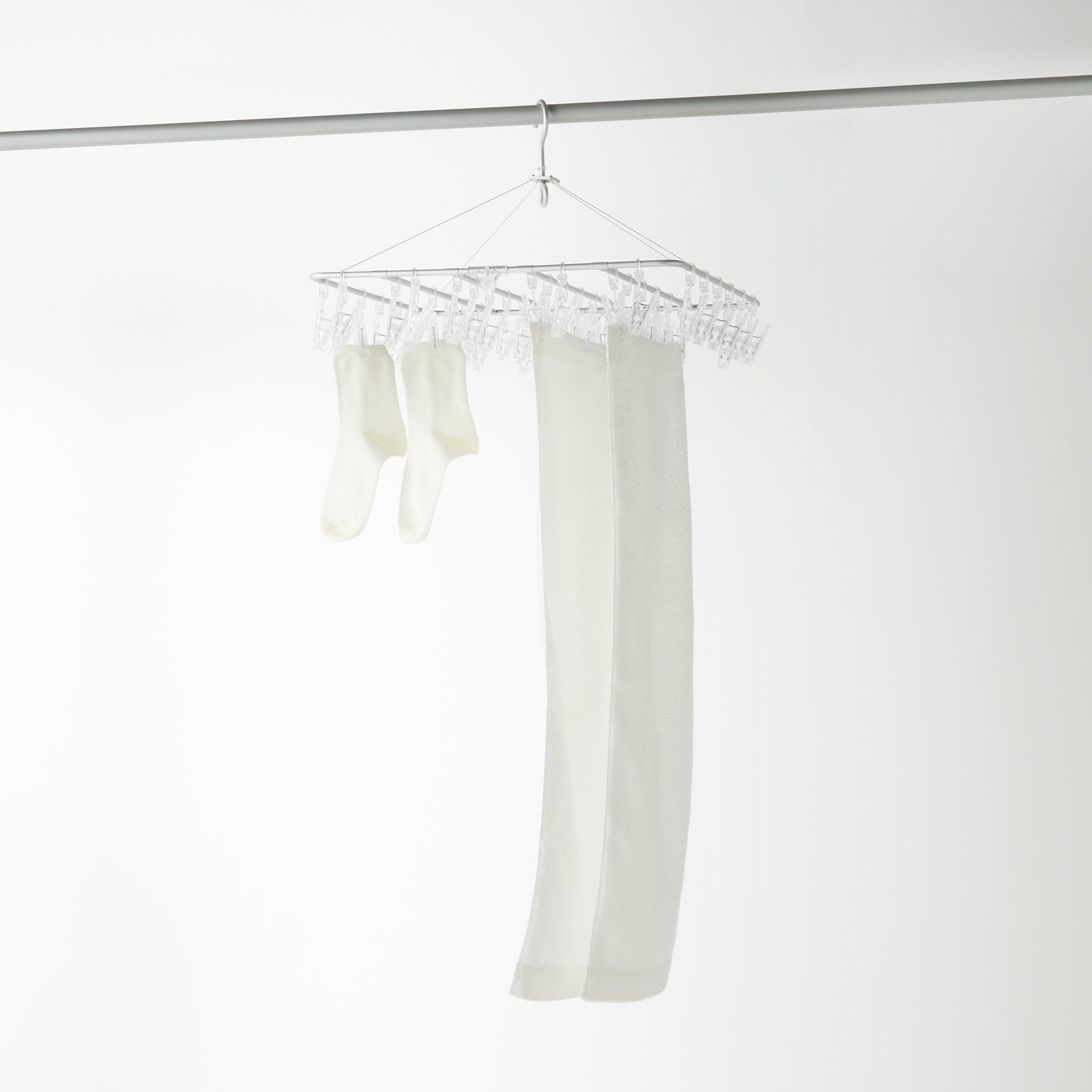 Aluminum Square Hanger with Pegs M 49x45cm