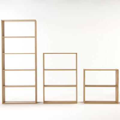 Oak Stacking Shelf - Wide Type - 5 Tiers