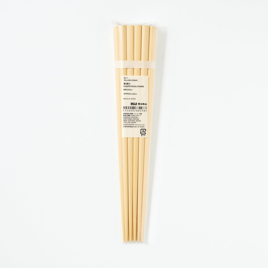 Yellow Cedar Chopsticks - 5 Pairs