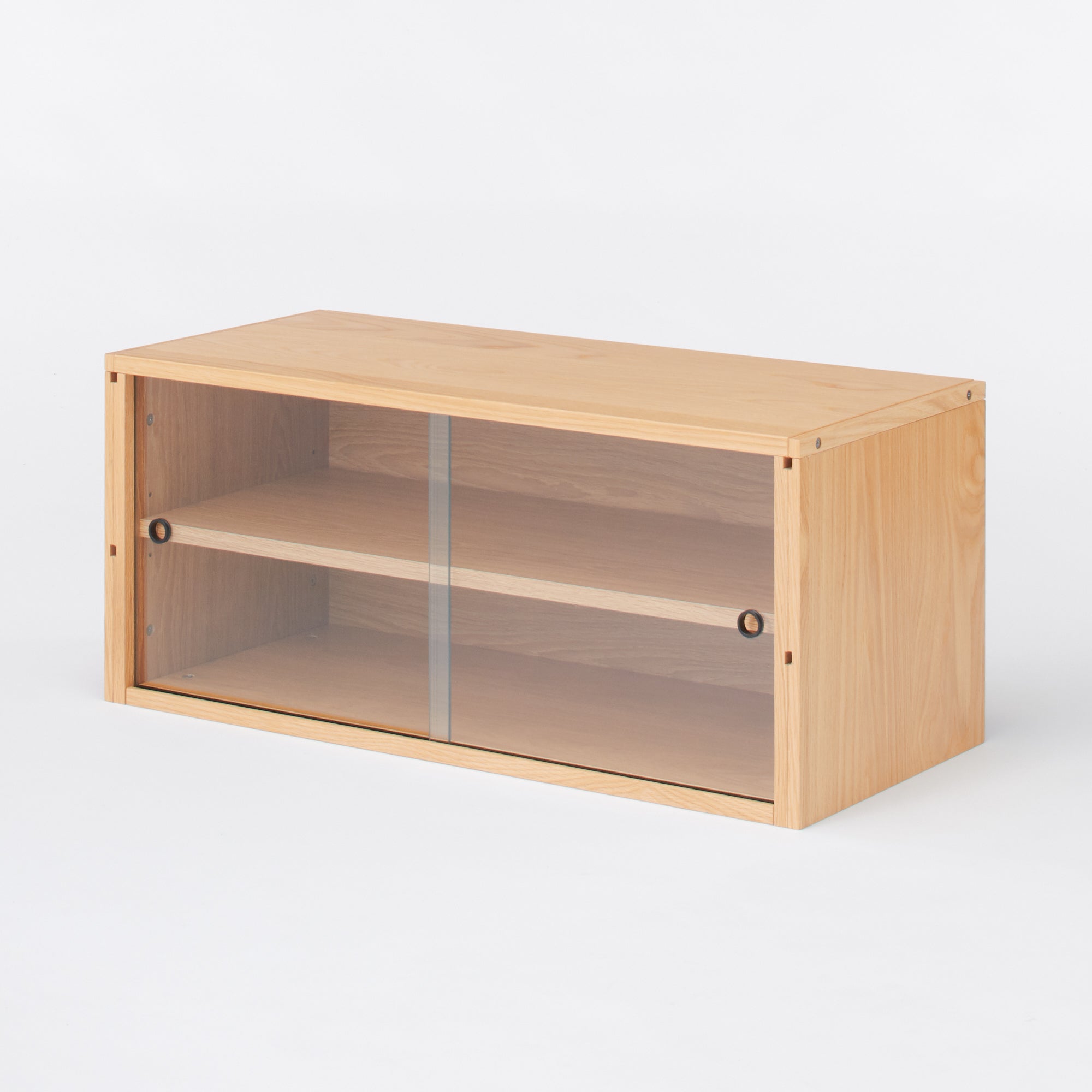 SUS Shelving Unit - Box with Glass Door - Oak
