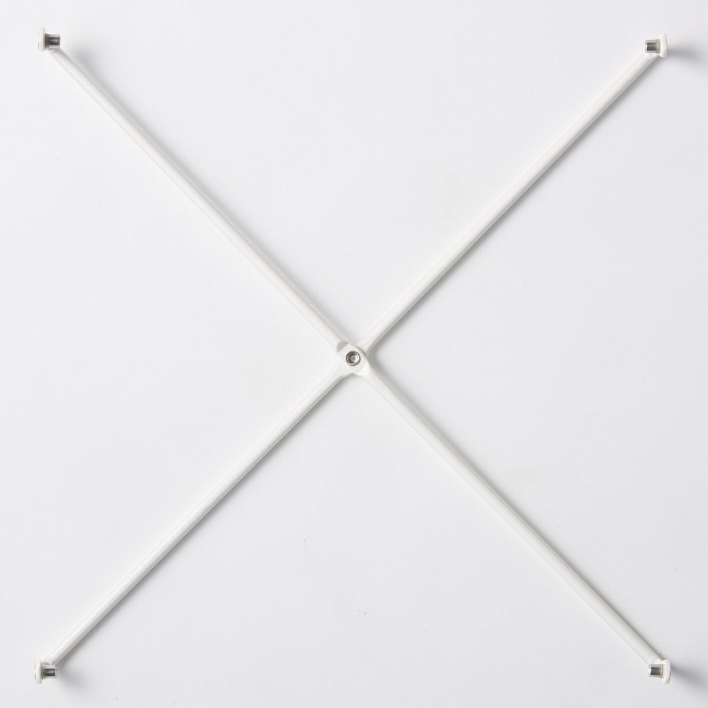 SUS Shelving Unit Side Cross Bars - White Gray 2 Pack