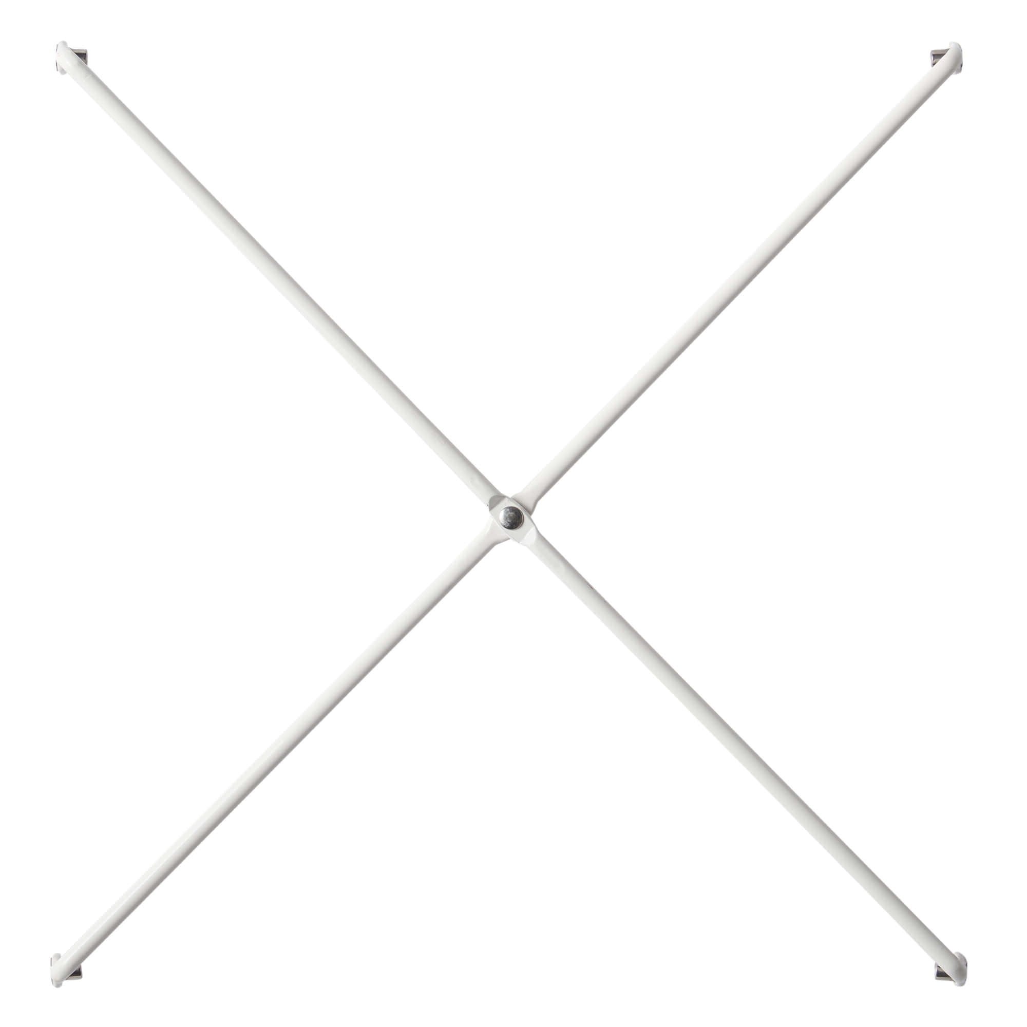 SUS Shelving Unit Side Cross Bars - White Gray 2 Pack