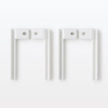 SUS Shelving Unit Height Adjustable Bracket - White Gray
