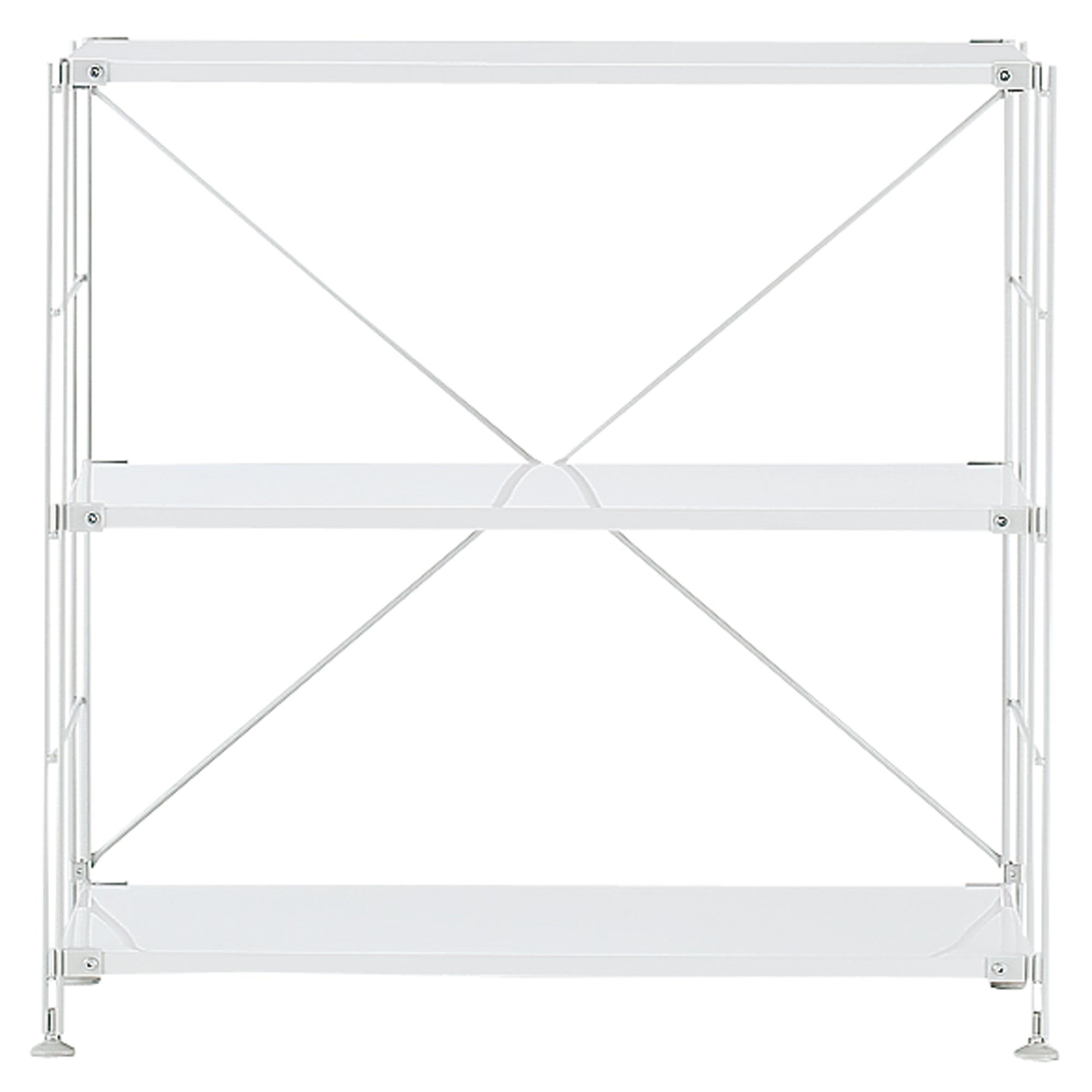 SUS Shelving Unit - White Gray - Wide - Small