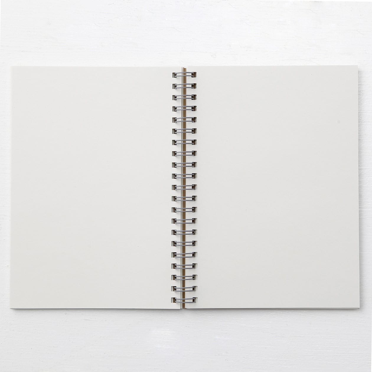 B6 Wirebound Notebook Plain Beige