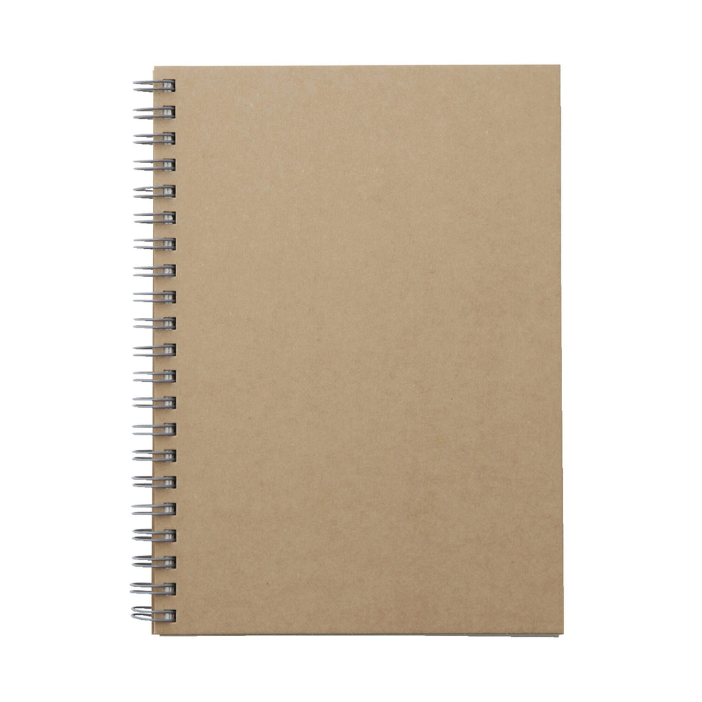 B6 Wirebound Notebook Plain Beige
