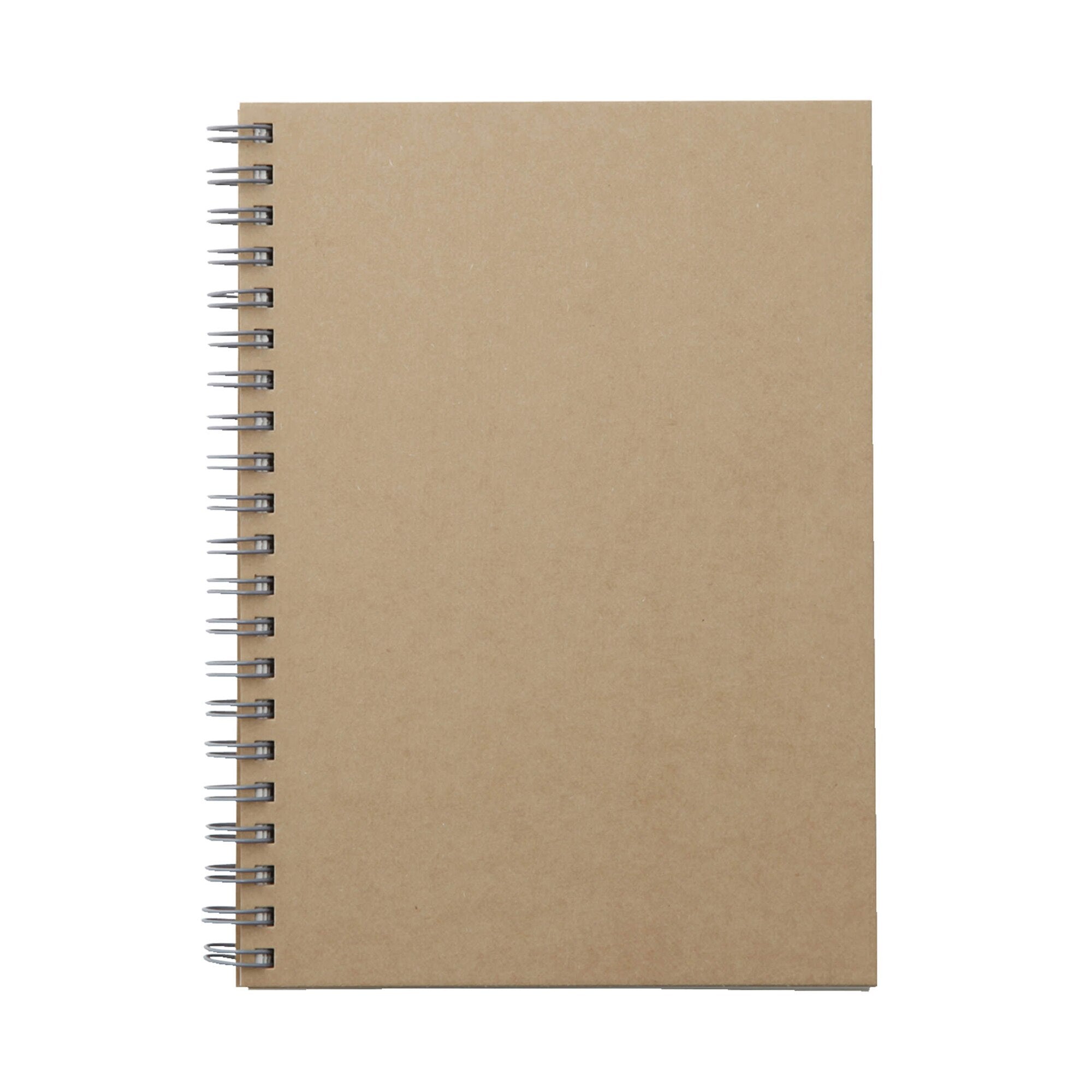 B6 Wirebound Notebook Plain Beige