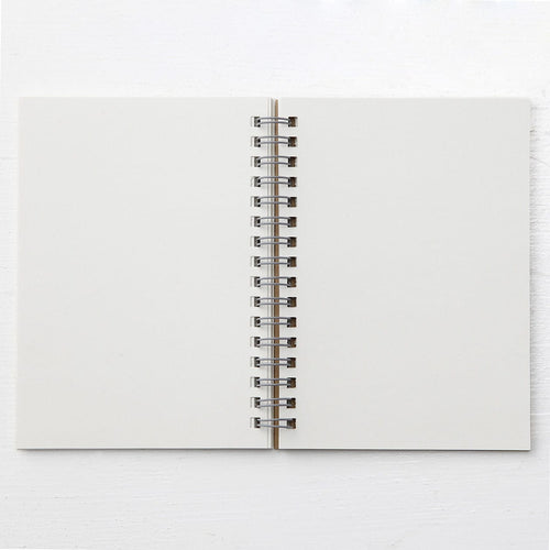 A6 Wirebound Notebook Plain Beige