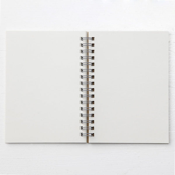 A6 Wirebound Notebook Plain Beige