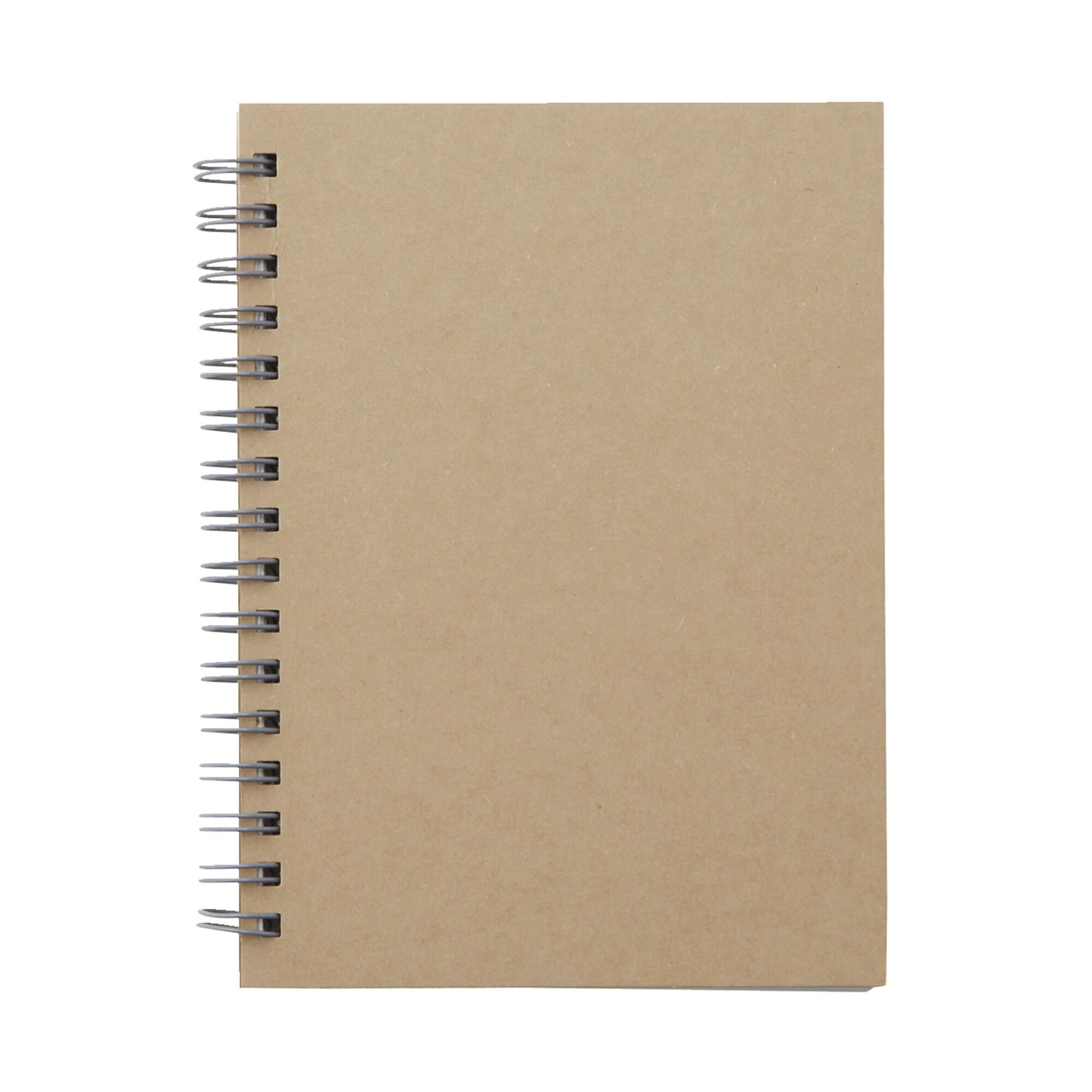 A6 Wirebound Notebook Plain Beige Main image