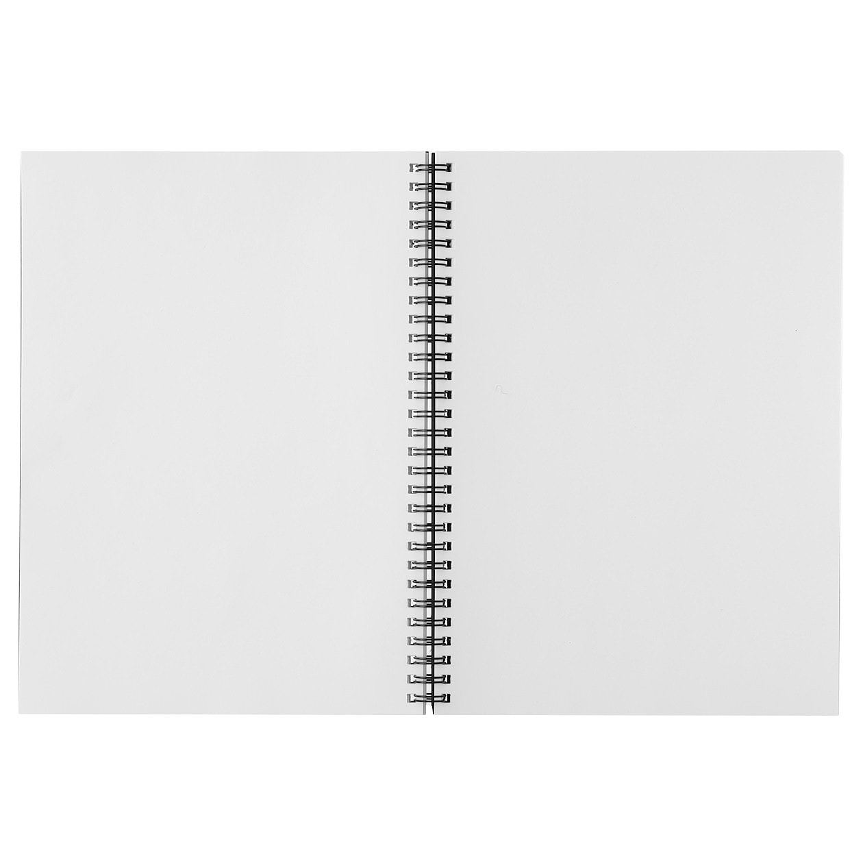 B5 Recycled Paper Double Ring Blank Notebook - Dark Gray