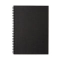 B5 Recycled Paper Double Ring Blank Notebook - Dark Gray