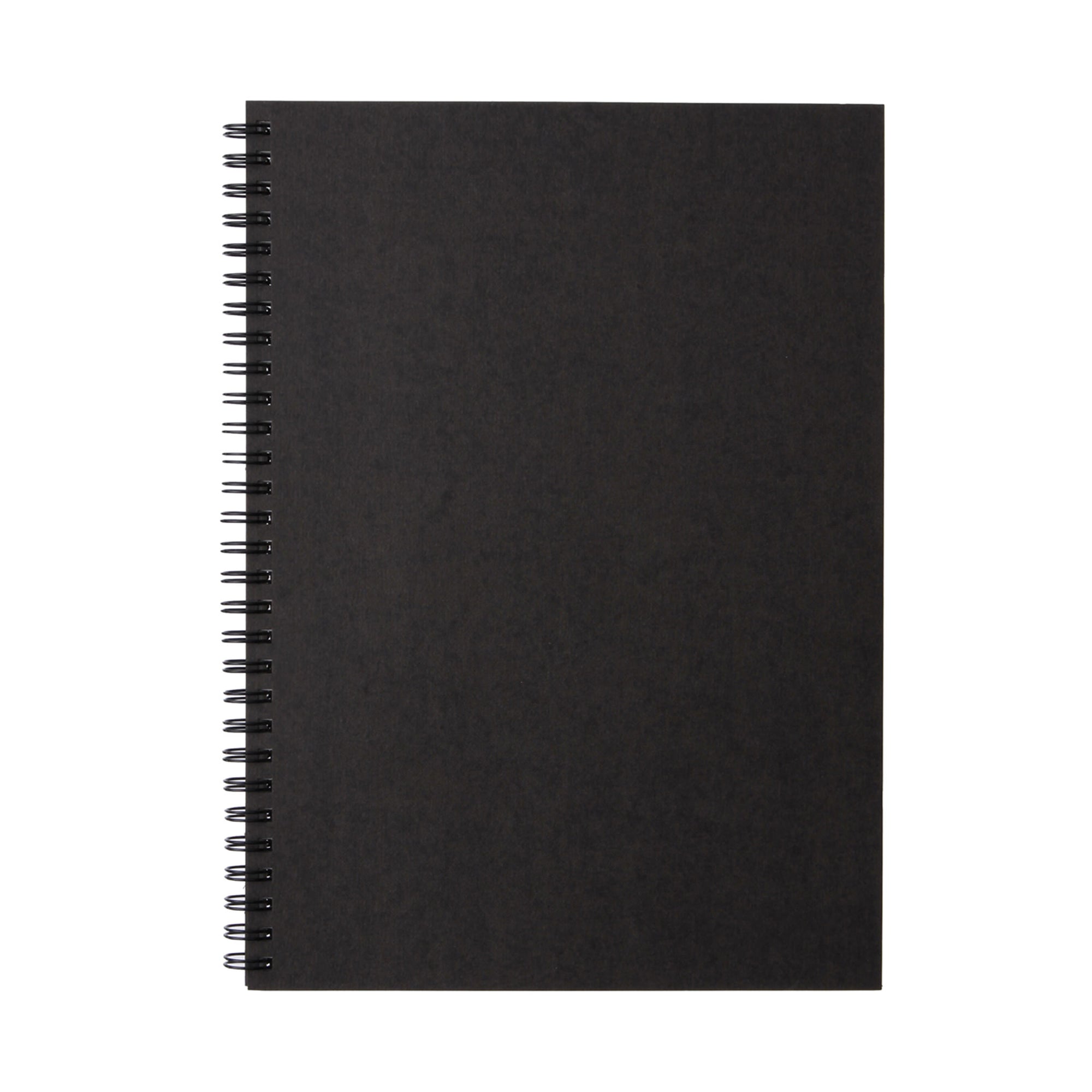 B5 Recycled Paper Double Ring Blank Notebook - Dark Gray