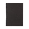 A5 Recycled Paper Double Ring Blank Notebook - Dark Grey