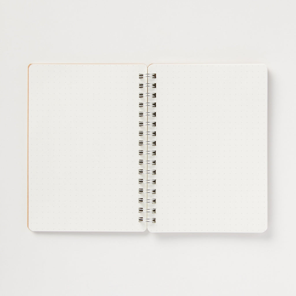 High Quality Paper Double Ringed Dotted Notebook