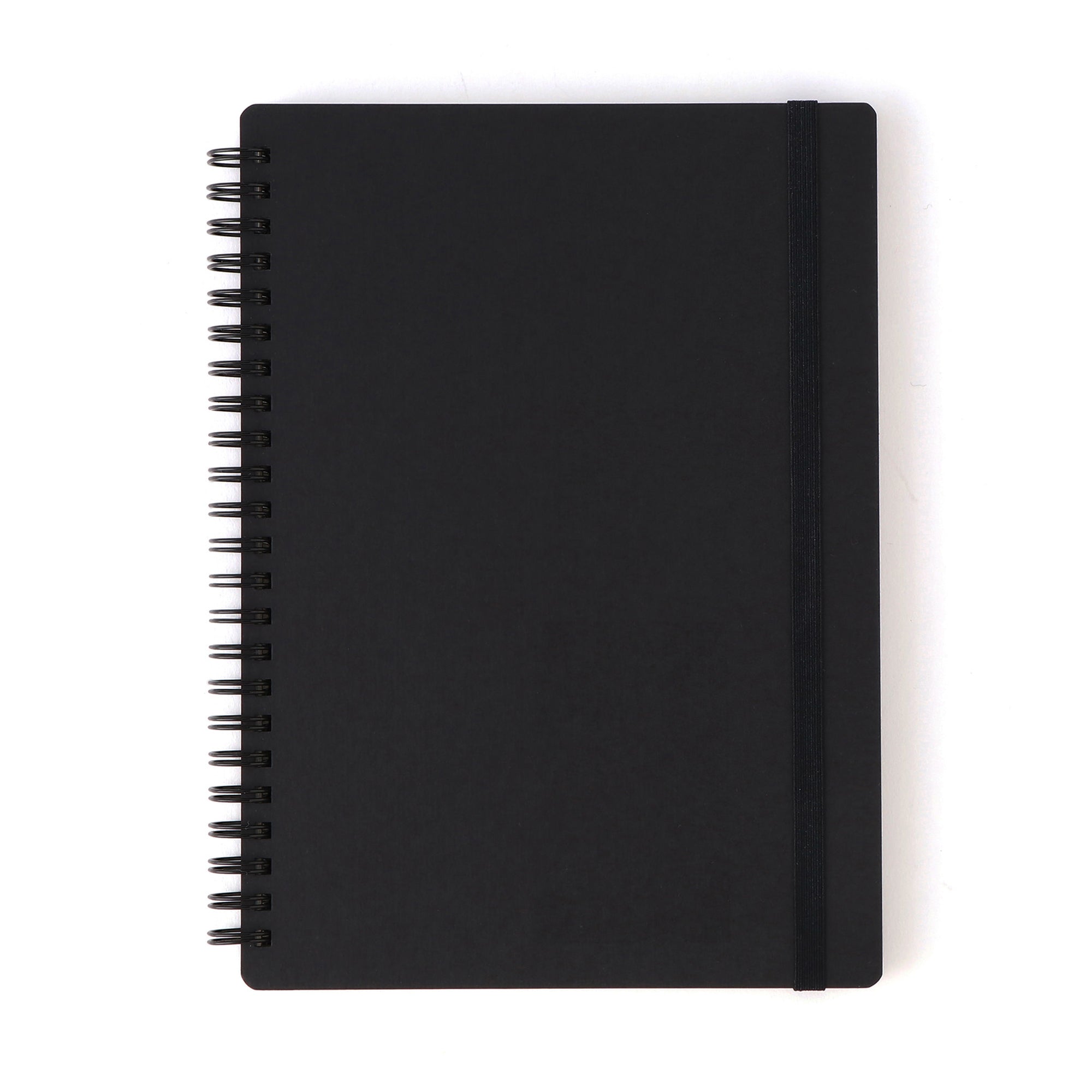 A5 Double Ring Lined Notebook with Strap Main image