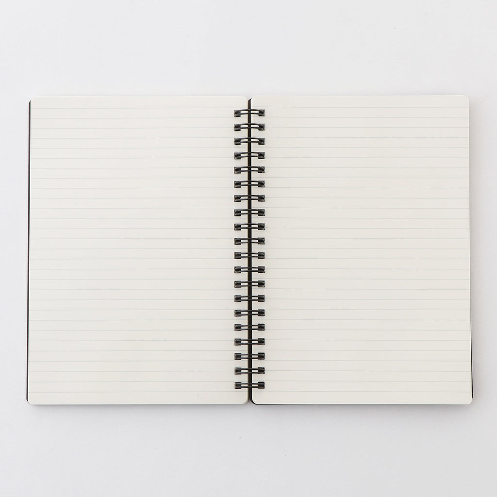 B6 Double Ring Lined Notebook with Strap