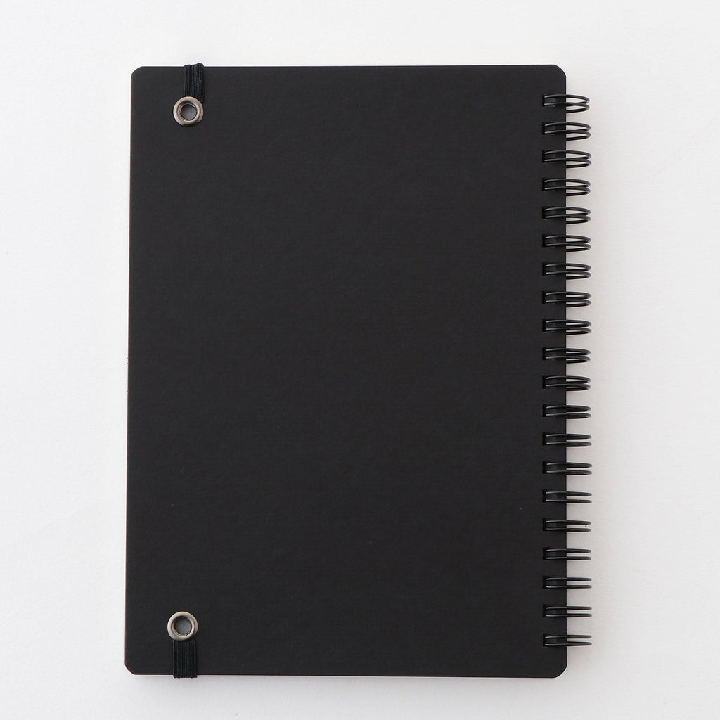 B6 Double Ring Lined Notebook with Strap
