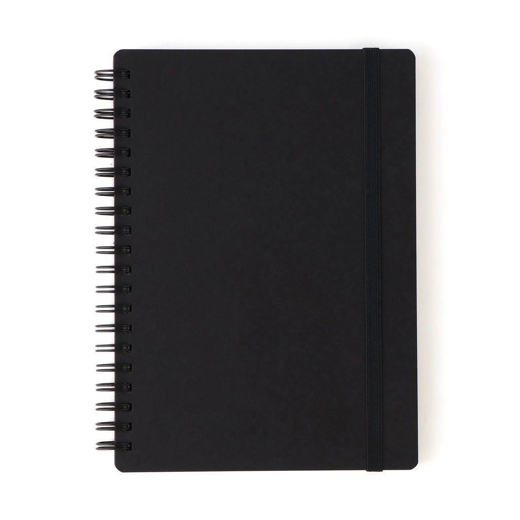 B6 Double Ring Lined Notebook with Strap
