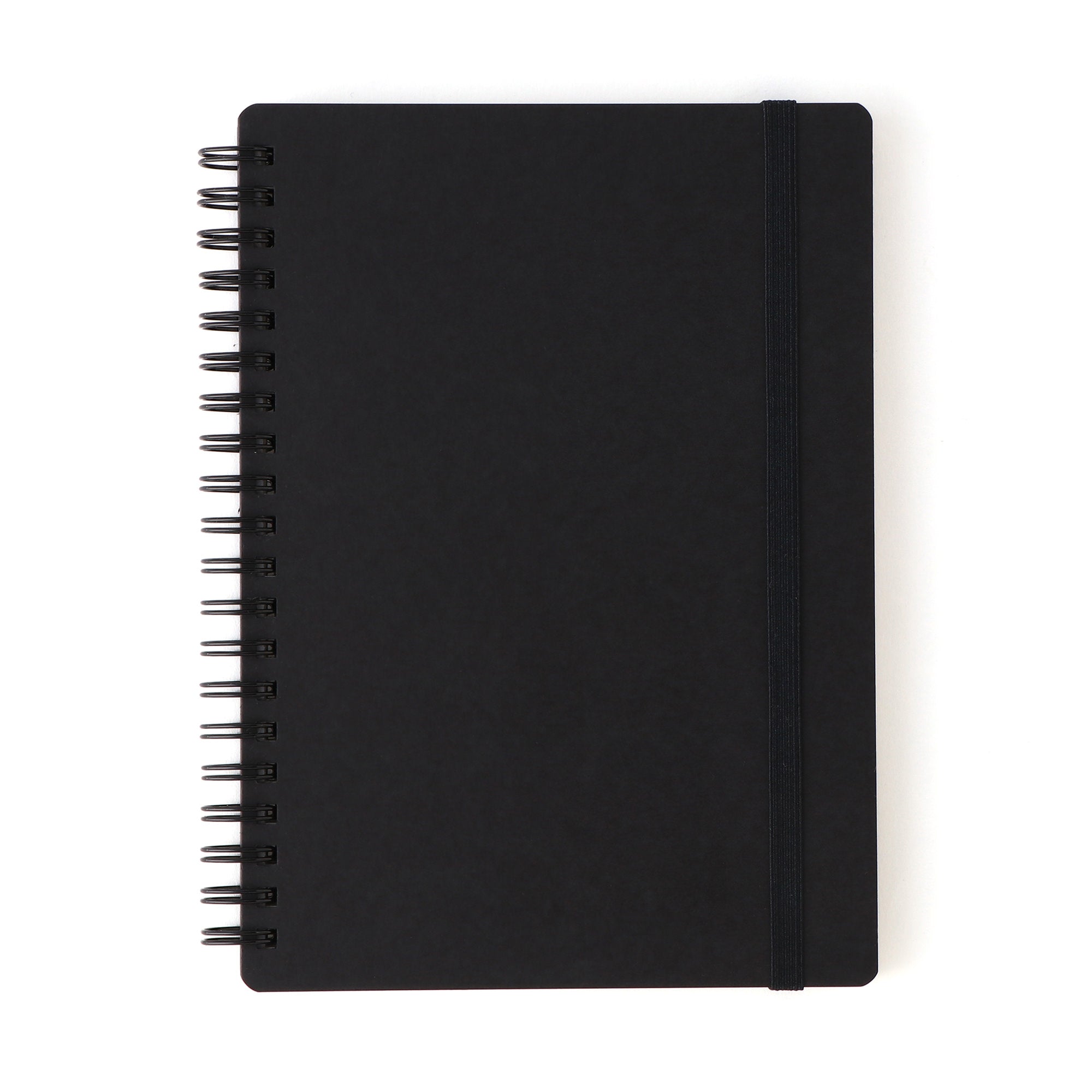 B6 Double Ring Lined Notebook with Strap