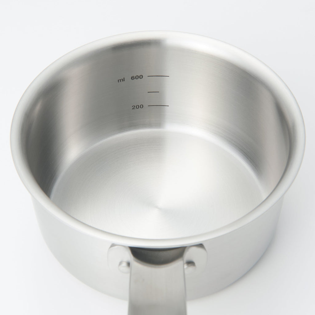 Stainless Aluminium 3-Layer Steel Milk Pan 1.05 Qt