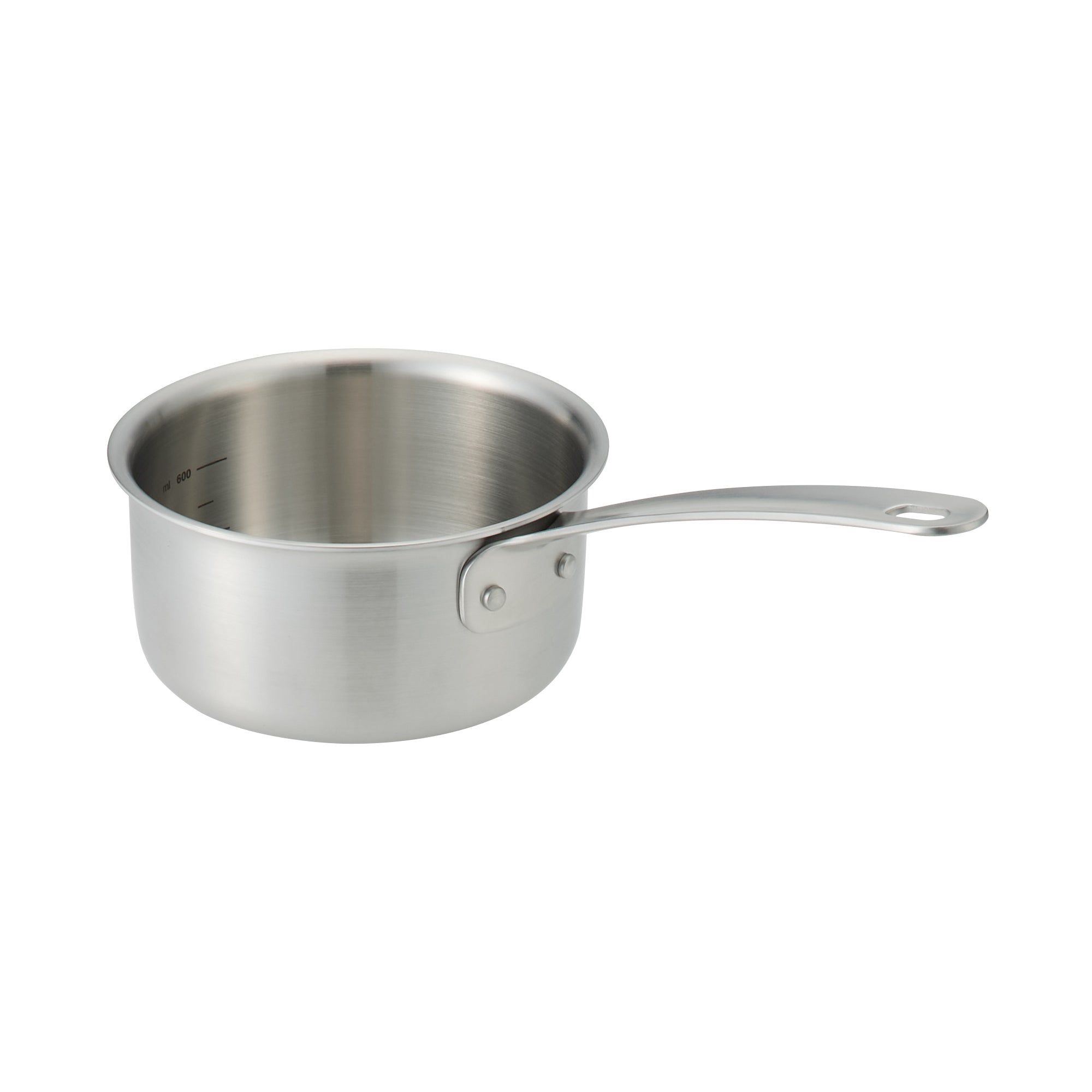 Stainless Aluminium 3-Layer Steel Milk Pan 1.05 Qt
