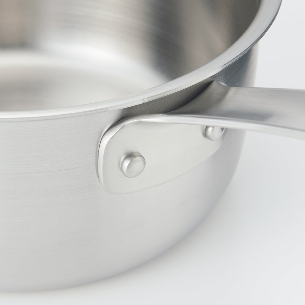 Stainless Aluminum 3-Layer Steel Saucepan 1.58 Qt