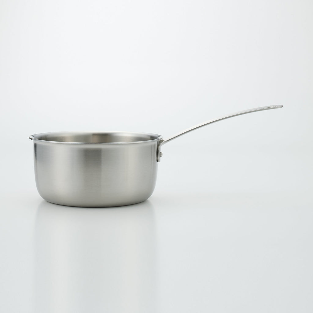 Stainless Aluminium 3-Layer Steel Saucepan 2.1 Qt