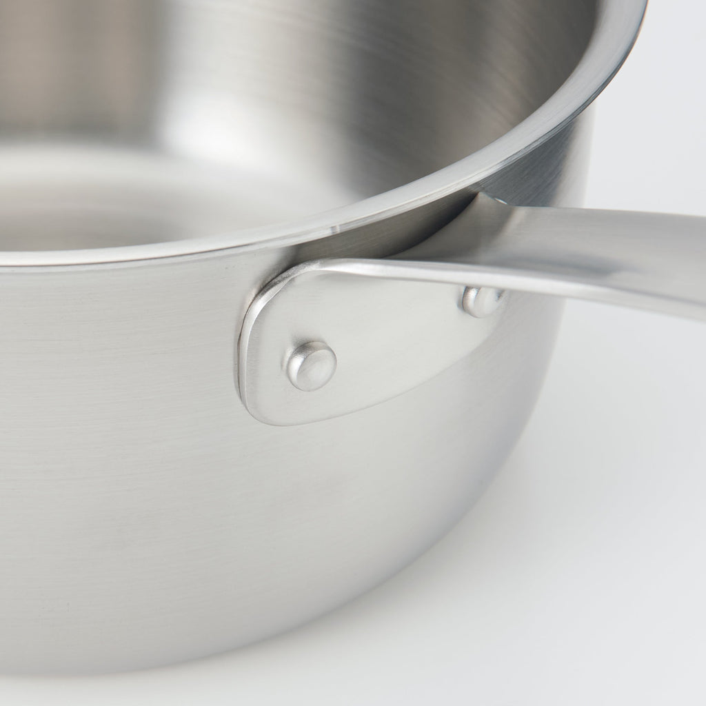 Stainless Aluminium 3-Layer Steel Saucepan 2.1 Qt