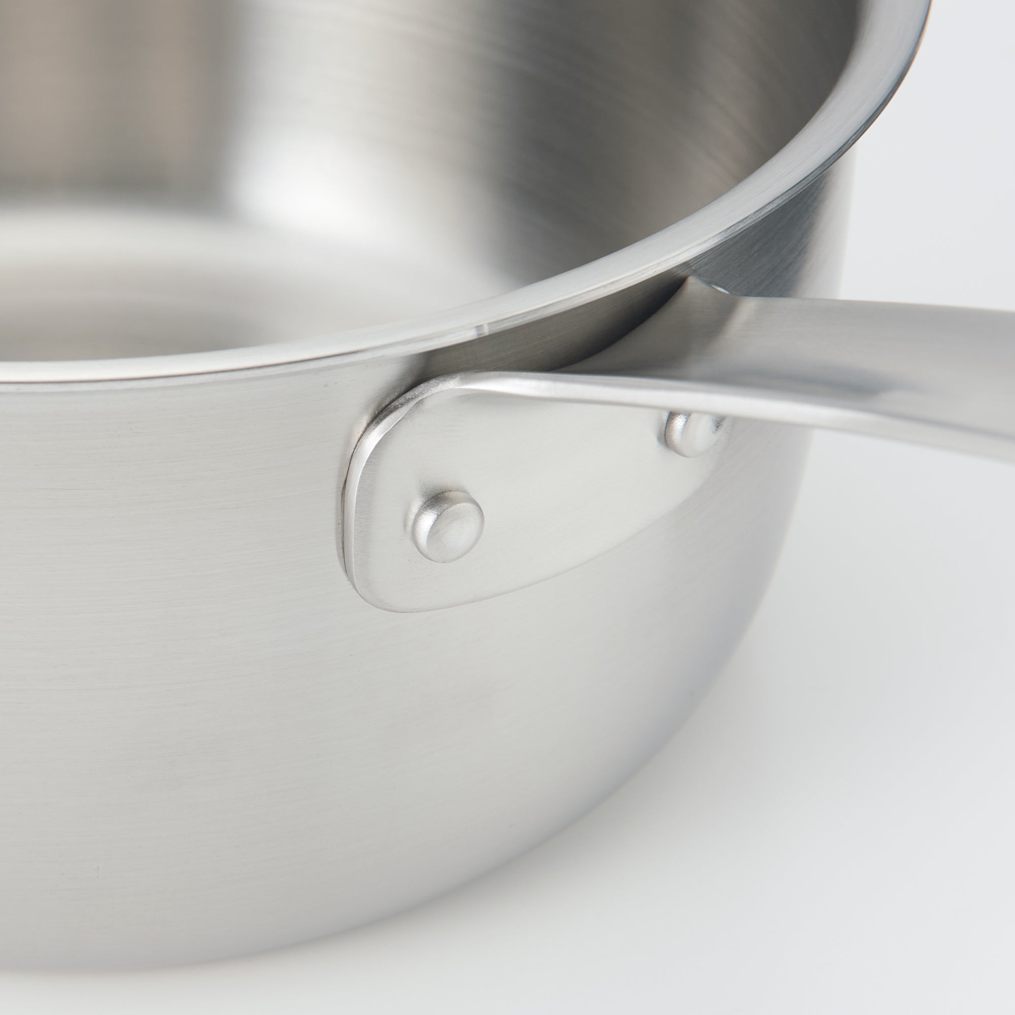 Stainless Aluminium 3-Layer Steel Saucepan 2.1 Qt