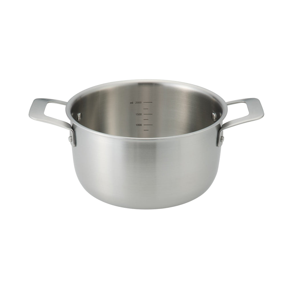Stainless Aluminium 3-Layer Steel Saucepot 3.2 Qt