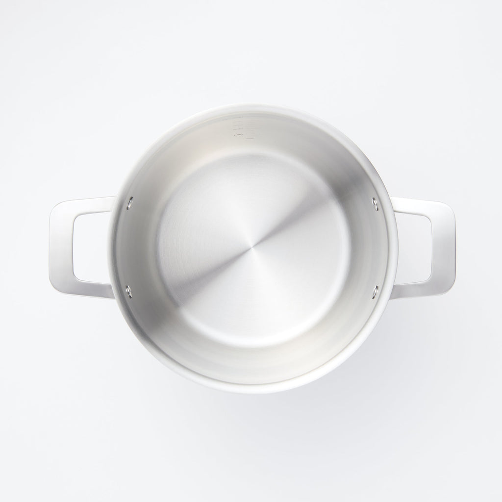 Stainless Aluminium 3-Layer Steel Saucepot 6.3 Qt