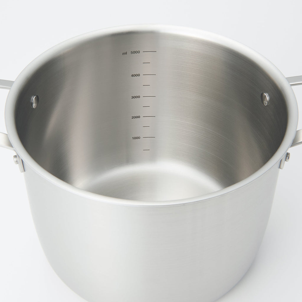 Stainless Aluminium 3-Layer Steel Saucepot 6.3 Qt