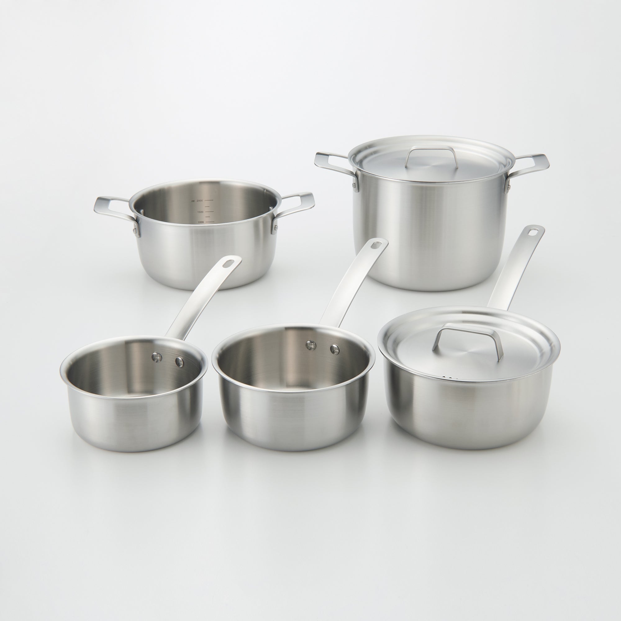 Stainless Aluminium 3-Layer Steel Saucepot 6.3 Qt