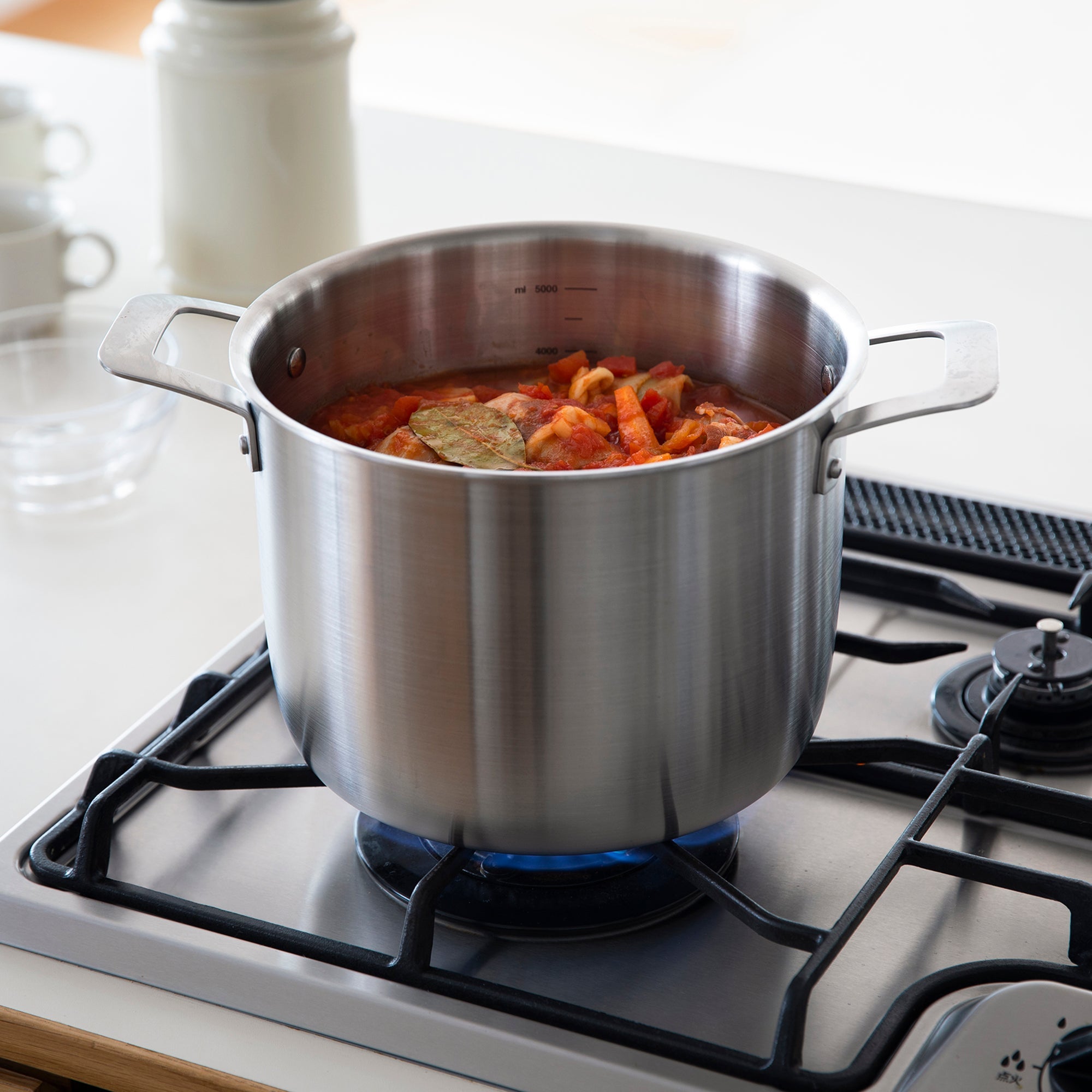 Stainless Aluminium 3-Layer Steel Saucepot 6.3 Qt