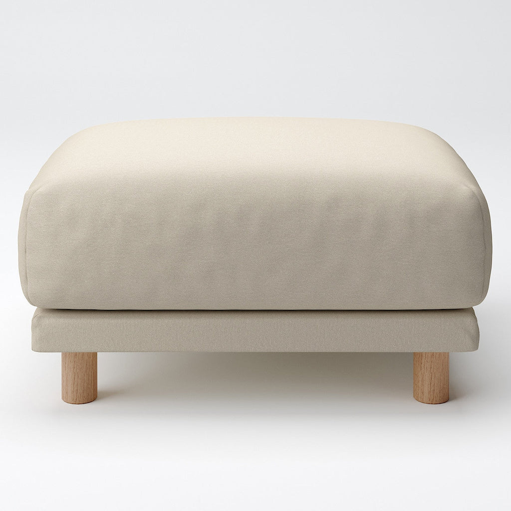 Cotton Canvas Cover for Urethane Pocket Coil Sofa - Ottoman Ottoman Sold Separately