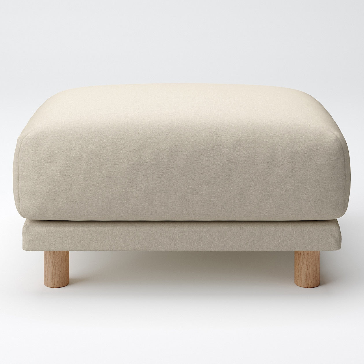 Cotton Canvas Cover for Urethane Pocket Coil Sofa - Ottoman Ottoman Sold Separately
