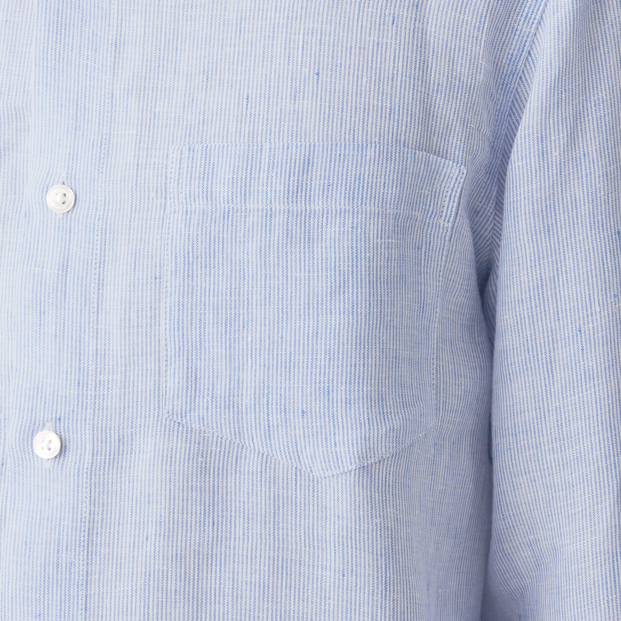 Men's French Linen Washed Stand Collar Shirt