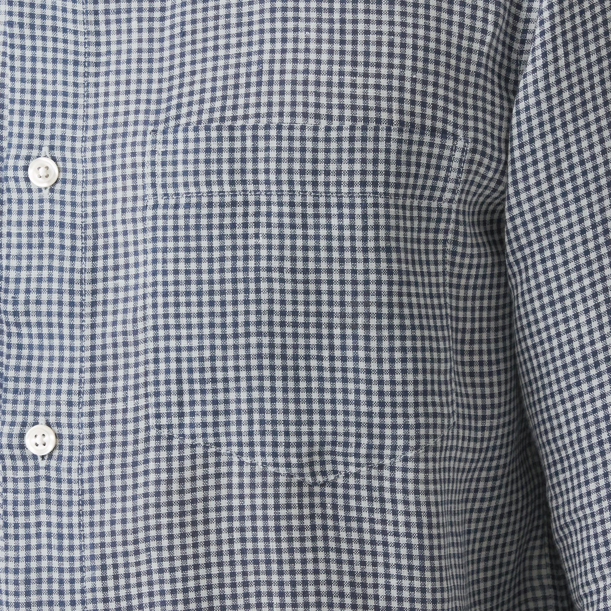 Men's French Linen Washed Stand Collar Shirt