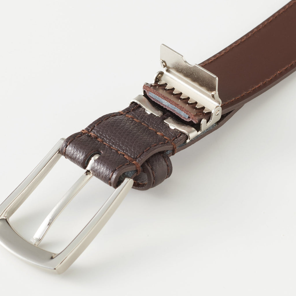 Tanned Leather Embossed Adjustable Belt One Size