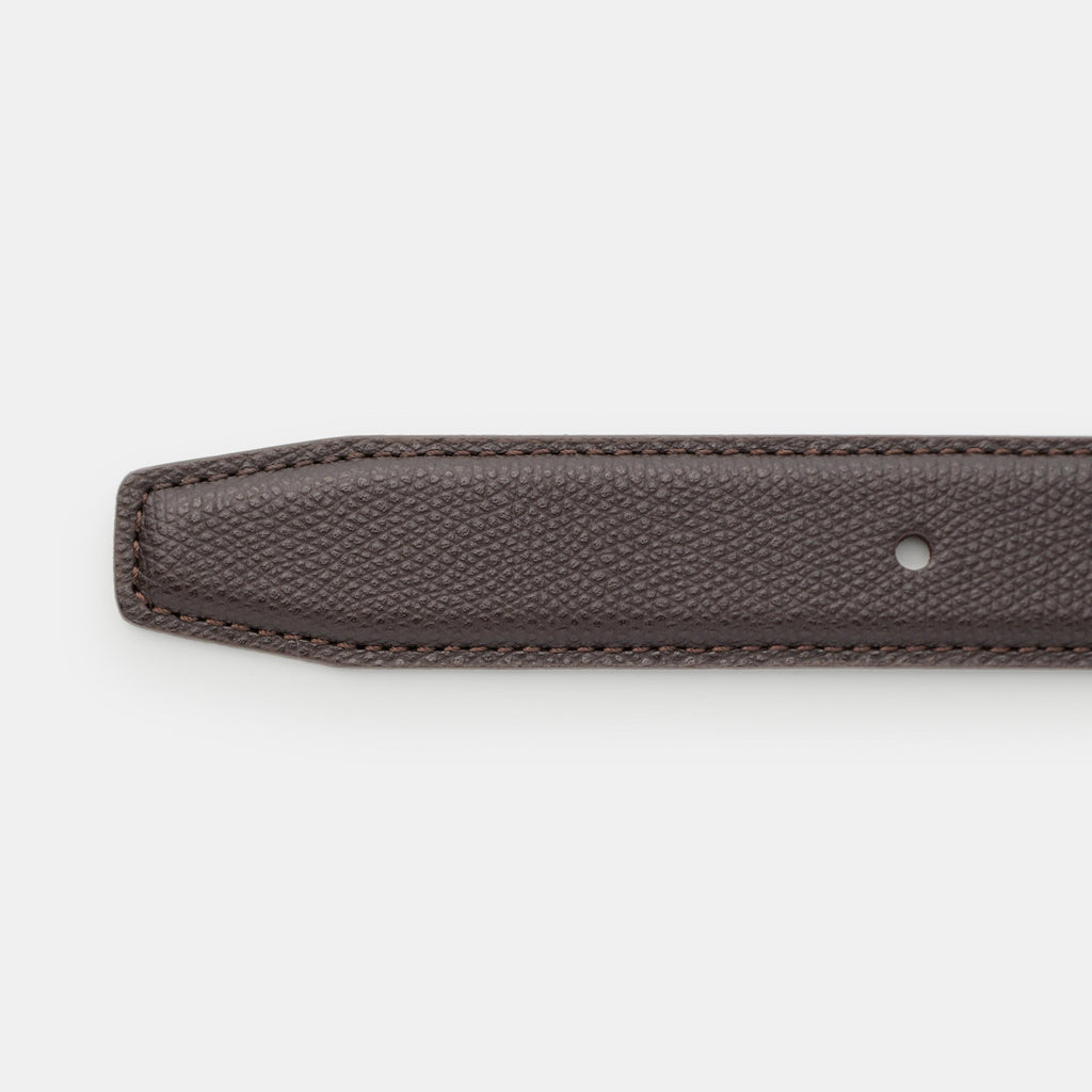 Tanned Leather Embossed Adjustable Belt One Size